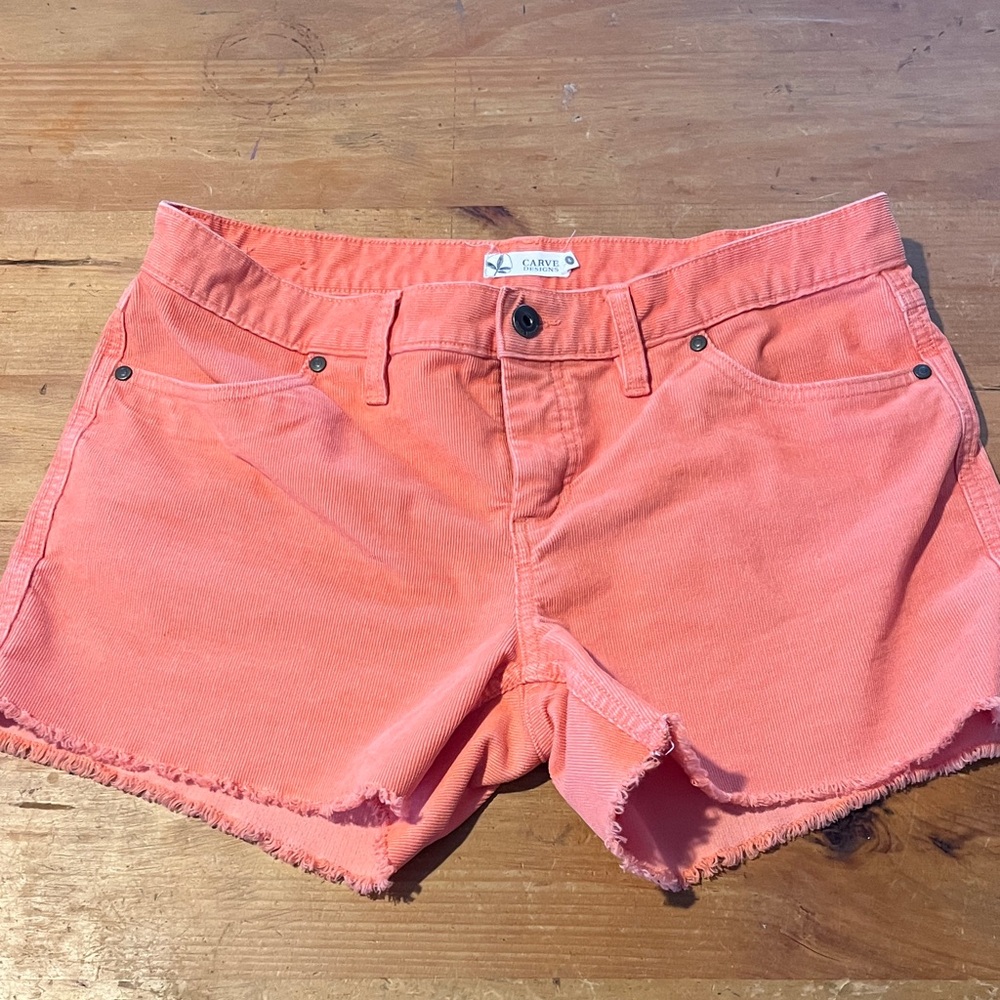 Carve Designs Vibrant Coral Jean Shorts